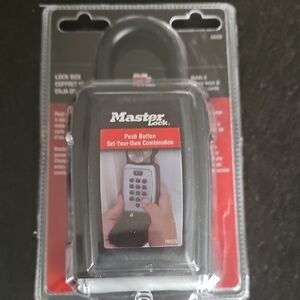 Black Combination Lock Box